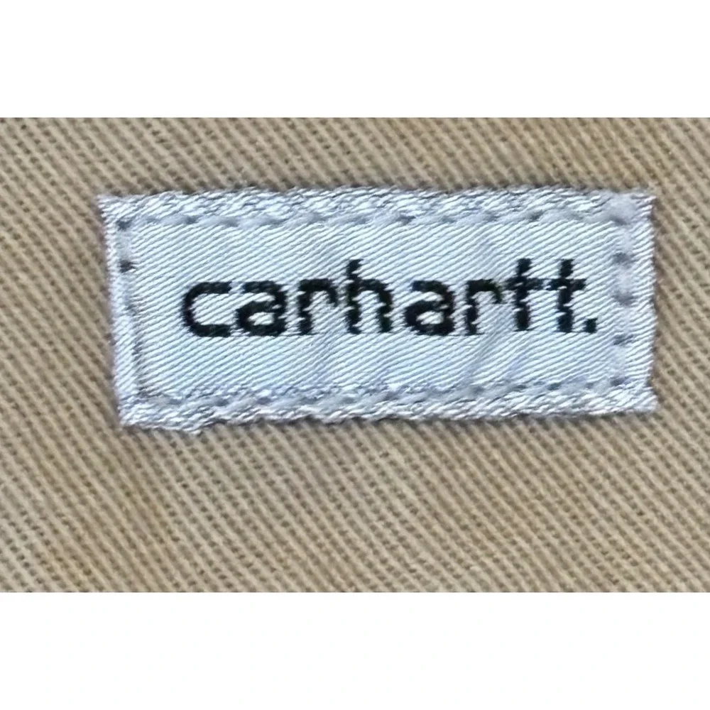 NWOT Carhartt Mens GKH Khaki Canvas Work Shorts Size 42 Tan Cotton Flat Front